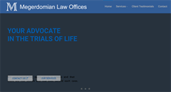 Desktop Screenshot of megerdomianlaw.com