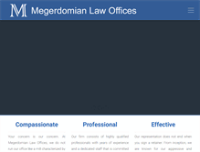 Tablet Screenshot of megerdomianlaw.com